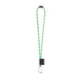 75089. SET Lanyard TUBE Long (Ø 7 mm) με καραμπίνερ σχήματος D 55 mm και κούμπωμα ασφαλείας Ø 7 mm