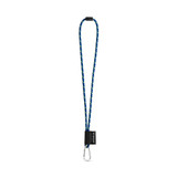 75091. SET Lanyard NAUTIC Long (Ø 7 mm) με καραμπίνερ σχήματος D 55 mm και κούμπωμα ασφαλείας Ø 7 mm