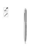 CHRIS. Στυλό ballpoint με σώμα από ανοξείδωτο ατσάλι (53% ανακυκλωμένο) με κλιπ