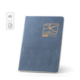 COFFEEPAD SEMI-RIGID. Σημειωματάριο A5 με ημίσκληρο εξώφυλλο από απορρίμματα φλοιού καφέ (65%)