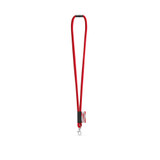 WISBECH. SET Lanyard TUBE Long (Ø 7 mm) με καραμπίνερ πύλης 9 mm και κούμπωμα ασφαλείας Ø 7 mm