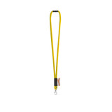 WISBECH. SET Lanyard TUBE Long (Ø 7 mm) με καραμπίνερ πύλης 9 mm και κούμπωμα ασφαλείας Ø 7 mm