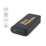 BECKER 20. Power bank 20'000 mAh από ανακυκλωμένο ABS (100% rABS) με ασύρματο φορτιστή 15W superfast