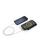 WRIGHT 10. Μαγνητικό power bank με εξαιρετικά γρήγορη φόρτιση από ανακυκλωμένο αλουμίνιο και ανακυκλωμένο ABS 10'000 mAh