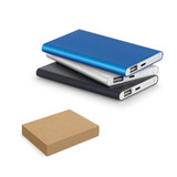 MARCET. Power bank slim 4'000 mAh από ανακυκλωμένο ABS (70% rABS) και ανακυκλωμένο αλουμίνιο (30% rAL)