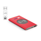 CASSINI. Power bank 4'000 mAh με ασύρματο φορτιστή 5W σε ανακυκλωμένο αλουμίνιο (100% rAL)