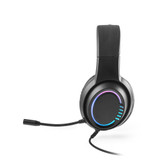 Thorne Headset RGB. Ακουστικά για παιχνίδια ABS με καλώδιο, μικρόφωνο και φώτα LED RGB