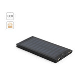 CLERK. Power bank 8'000 mAh με ηλιακό πάνελ από 100% ανακυκλωμένο αλουμίνιο
