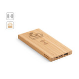 FITCH. Power bank 5'000 mAh με ασύρματο φορτιστή 5W από μπαμπού