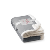 HEIDEN. Αναστρέψιμη κουβέρτα fleece (190 g/m²) με σατέν κορδέλα και εξατομικευμένη κάρτα