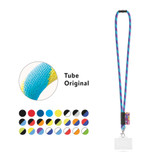 WATFORD. SET Lanyard TUBE Long (Ø 7 mm) με καραμπίνερ σκανδάλης 9 mm, κούμπωμα ασφαλείας Ø 7 mm και άκαμπτη θήκη για σήμα/κάρτα 91 x 68 mm