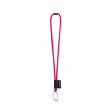 SET Lanyard TUBE Long (Ø 7 mm) με Καραμπίνερ Σχήματος D 55 mm και Κούμπωμα Ασφαλείας Ø 7 mm