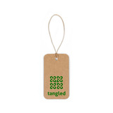 LABEL RECTANGULAR. Ορθογώνια ετικέτα κατασκευασμένη από 100% ανακυκλωμένο χαρτί (700 g/m²)