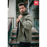THC ZAGREB. Ανδρικό softshell μπουφάν από πολυεστέρα και ελαστάνη