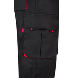 VL HYPNOS. Δίχρωμο παντελόνι twill με πολλαπλές τσέπες (200g/m²), από βαμβάκι (35%) και πολυεστέρα (65%)