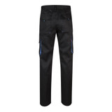 VL HYPNOS. Δίχρωμο παντελόνι twill με πολλαπλές τσέπες (200g/m²), από βαμβάκι (35%) και πολυεστέρα (65%)