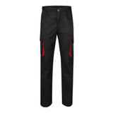VL HYPNOS. Δίχρωμο παντελόνι twill με πολλαπλές τσέπες (200g/m²), από βαμβάκι (35%) και πολυεστέρα (65%)