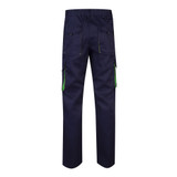 VL HYPNOS. Δίχρωμο παντελόνι twill με πολλαπλές τσέπες (200g/m²), από βαμβάκι (35%) και πολυεστέρα (65%)