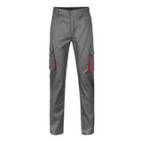 VL HYPNOS. Δίχρωμο παντελόνι twill με πολλαπλές τσέπες (200g/m²), από βαμβάκι (35%) και πολυεστέρα (65%)