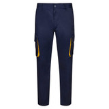 VL HYPNOS. Δίχρωμο παντελόνι twill με πολλαπλές τσέπες (200g/m²), από βαμβάκι (35%) και πολυεστέρα (65%)