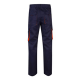 VL HYPNOS. Δίχρωμο παντελόνι twill με πολλαπλές τσέπες (200g/m²), από βαμβάκι (35%) και πολυεστέρα (65%)