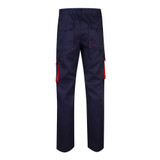 VL HYPNOS. Δίχρωμο παντελόνι twill με πολλαπλές τσέπες (200g/m²), από βαμβάκι (35%) και πολυεστέρα (65%)