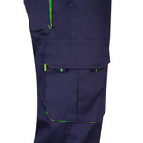 VL HYPNOS. Δίχρωμο παντελόνι twill με πολλαπλές τσέπες (200g/m²), από βαμβάκι (35%) και πολυεστέρα (65%)