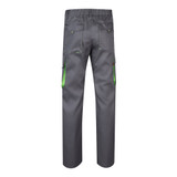 VL HYPNOS. Δίχρωμο παντελόνι twill με πολλαπλές τσέπες (200g/m²), από βαμβάκι (35%) και πολυεστέρα (65%)