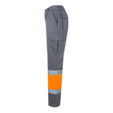 VL ATHENA. Δίχρωμο παντελόνι twill (210g/m²), με επένδυση, πολλές τσέπες, από βαμβάκι (20%) και πολυεστέρα (80%)