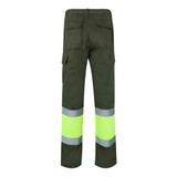 VL ATHENA. Δίχρωμο παντελόνι twill (210g/m²), με επένδυση, πολλές τσέπες, από βαμβάκι (20%) και πολυεστέρα (80%)