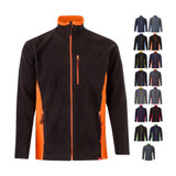 VL GERAS. Δίχρωμο fleece μπουφάν (220g/m²) από πολυεστέρα (100%)