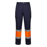 VL ARTEMIS. Δίχρωμο παντελόνι, από twill (190g/m²), από βαμβάκι (20%) και πολυεστέρα (80%)