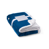 HEIDEN. Αναστρέψιμη κουβέρτα fleece (190 g/m²) με σατέν κορδέλα και εξατομικευμένη κάρτα