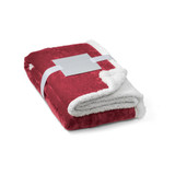 HEIDEN. Αναστρέψιμη κουβέρτα fleece (190 g/m²) με σατέν κορδέλα και εξατομικευμένη κάρτα