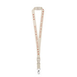 BALLINA. Lanyard από 100% βαμβάκι με μεταλλικό καραμπίνερ