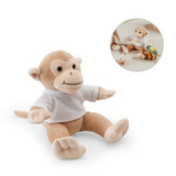 MONKY. Λούτρινο σε σχήμα πιθήκου με μπλουζάκι