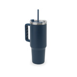 JOYNER XL. Μεγάλο κύπελλο ταξιδιού από ανοξείδωτο χάλυβα (91% ανακυκλωμένο) με διπλό τοίχωμα με μόνωση κενού και ματ φινίρισμα 1300 mL