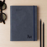 Ατζέντα Σπιράλ Eco Leather | Midnight Blue