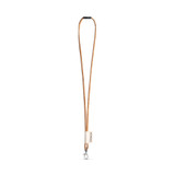 75096. SET Lanyard CORK Long (Ø 5 mm) με γάντζο σκανδάλης 9 mm και κούμπωμα ασφαλείας Ø 5 mm