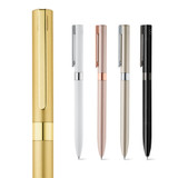 CLARE. Στυλό ανακυκλωμένο αλουμινίου (100% rAL) με μηχανισμό περιστροφής και κλιπ