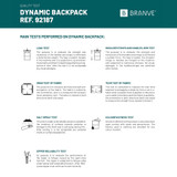 DYNAMIC BACKPACK II. Σακίδιο πλάτης 2 σε 1: σακίδιο + τσάντα πλάτης