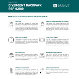 DIVERGENT BACKPACK I. Σακίδιο πλάτης laptop έως 15.6'' σε τζιν και PU