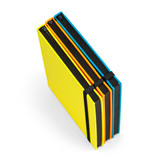 WATTERS. Σημειωματάριο A5 σε φθορίζον PU. Γραμμές στα φύλλα