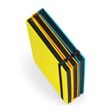 WATTERS. Σημειωματάριο A5 σε φθορίζον PU με σελίδες με γραμμές