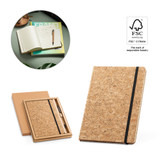 FREUD. Σετ σημειωματάριο Α5 και στυλό από φελλό