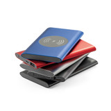 CASSINI. Power bank 4'000 mAh με ασύρματο φορτιστή 5W σε ανακυκλωμένο αλουμίνιο (100% rAL)