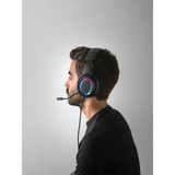 Thorne Headset RGB. Ακουστικά για παιχνίδια ABS με καλώδιο 2 μέτρων, μικρόφωνο και φώτα LED RGB