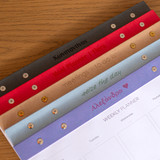 Weekly Planner Eco Leather | Steel Grey