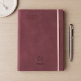 Ατζέντα Σπιράλ Eco Leather | Burgundy