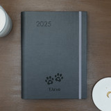 Ατζέντα Σπιράλ Eco Leather | Steel Grey